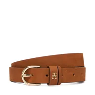 Paski - Pasek Damski Tommy Hilfiger Essential Effortless 2.5 Nubuck AW0AW17762 Brązowy - miniaturka - grafika 1