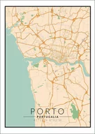 Plakaty - Plakat, Porto mapa kolorowa, 30x40 cm - miniaturka - grafika 1