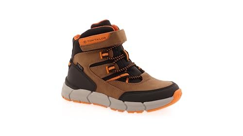 Tom Tailor Kids Chłopięce 6370250008 śniegowce, Black Cognac Orange, 33 EU