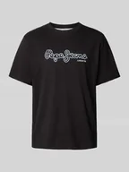 Koszulki męskie - T-shirt z nadrukiem z logo model ‘DORIAN’ - miniaturka - grafika 1