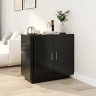 Szafki do salonu - Lumarko Szafka, czarna, 80x40x75 cm, materiał drewnopochodny - miniaturka - grafika 1