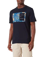 Koszulki męskie - s.Oliver T-shirt męski, granatowy, S - miniaturka - grafika 1