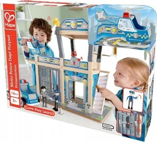 Hape HAPE Metro Police Dept Playset, E3050 - Zabawki kreatywne - miniaturka - grafika 1
