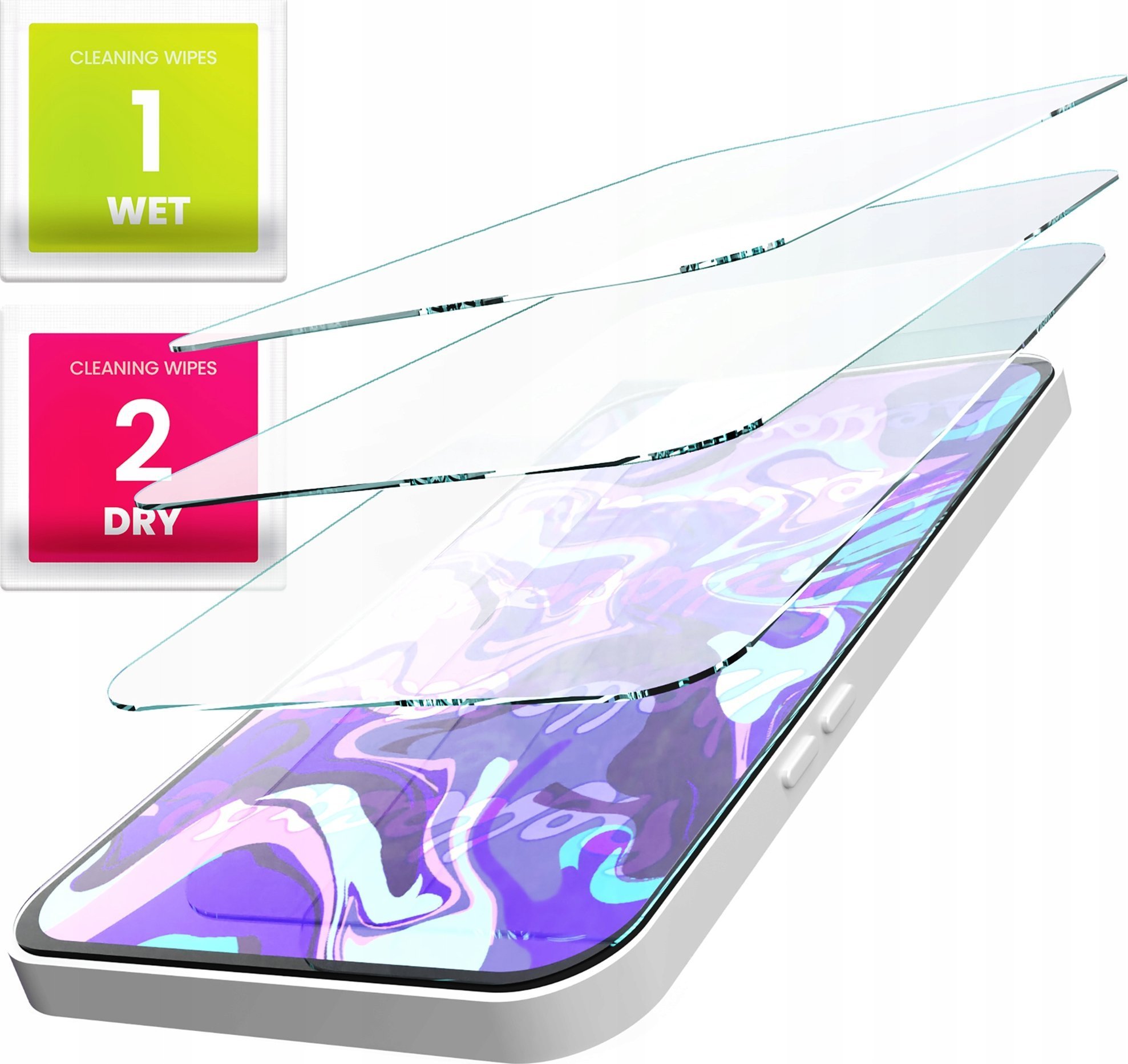 Hello Case 3-PAK Szkło Hartowane do Realme 10 Pro Plus 5g 9H, płaskie 2.5D, ochronne