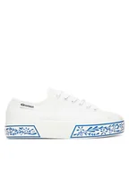 Trampki damskie - Superga Tenisówki S3146EW 3740 Biały - miniaturka - grafika 1