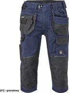 Odzież robocza - CERVA DAYBORO spodnie 3/4 - męskie spodnie 3/4 robocze, odblaskowe elementy, 100 % TRIFIBETEX - ciemnobrązowy 48 - miniaturka - grafika 1