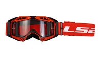 Gogle i okulary motocyklowe - Gogle LS2 Aura Czarno-czerwone - miniaturka - grafika 1
