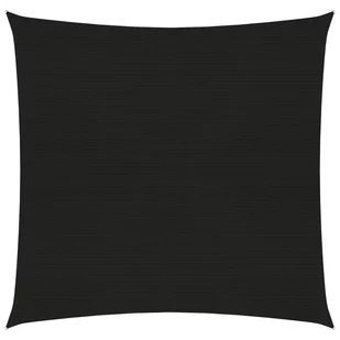 vidaXL Żagiel przeciwsłoneczny, 160 g/m, czarny, 7x7 m, HDPE 311720 - Parasole ogrodowe - miniaturka - grafika 1