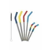 Akcesoria turystyczne - Klean Kanteen Straw 6 Pack Combo, kolorowy 2022 Akcesoria do kuchni turystycznej 1009506 - miniaturka - grafika 1