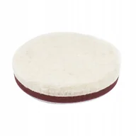 Akcesoria do mycia samochodu - Pad polerski wełniany futro polerskie medium na rzep 125 mm AMiO-03705 - miniaturka - grafika 1