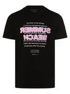 Koszulki męskie - Tom Tailor Denim - T-shirt męski, czarny - miniaturka - grafika 1