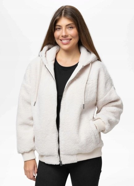 Bluza damska z kapturem ZIP Pitbull Daisy kremowa XS/S
