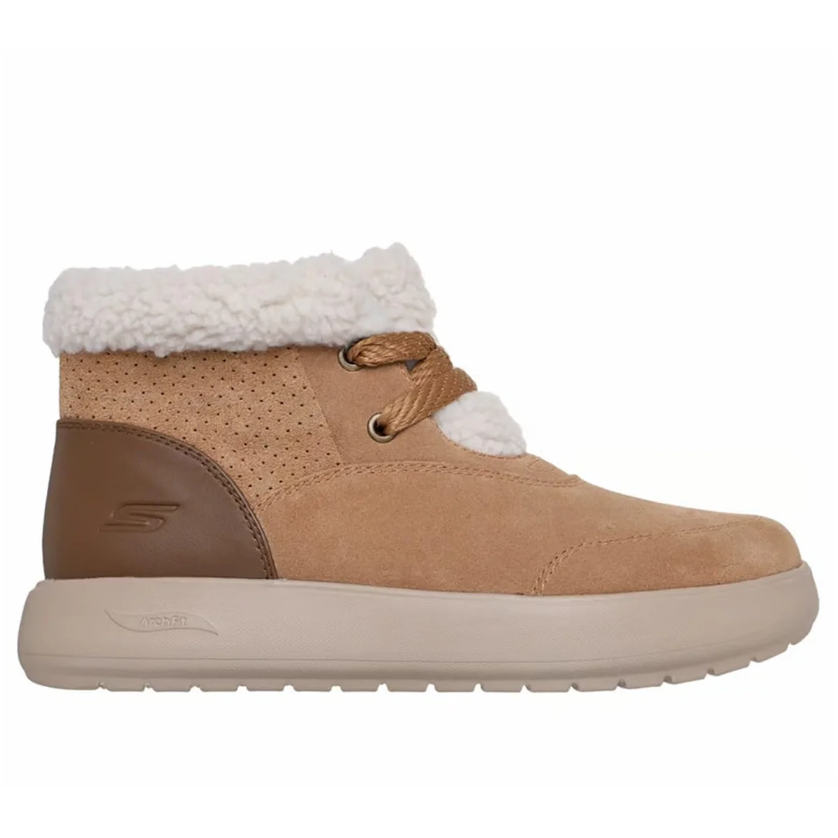 Skechers Buty damskie Go Walk Horizon Lana 40 EU – Relaxed Fit Chugga Boot z wkładką Arch Fit Faux Shearling