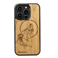 Etui i futerały do telefonów - Drewniane Etui Bewood iPhone 14 Pro WILK DĄB - miniaturka - grafika 1