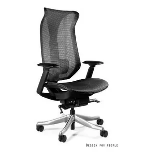 Fotel biurowy, krzesło biurowe Fotel ergonomiczny FOCUS Unique Czarny  ✂ RABAT w sklepie! ✂️ - Fotele i krzesła biurowe - miniaturka - grafika 1