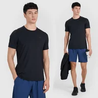 Koszulki męskie - Koszulka Męska 4F T-shirt Treningowy Szybkoschnący Czarny WMM00TFTSM1830 M - miniaturka - grafika 1