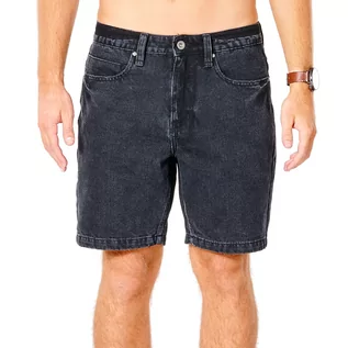 Spodnie sportowe męskie - Szorty męskie Rip Curl Washed Black Denim Walkshort - grafika 1