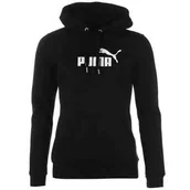 Bluzy damskie - Puma bluza z kapturem damska czarna No1 Logo, Rozmiar S - miniaturka - grafika 1