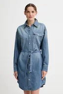 Sukienki - G-Star sukienka jeansowa kolor niebieski mini prosta D26814.D539 - miniaturka - grafika 1