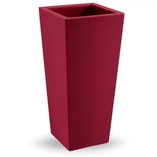 Donica Genesis Square Cache-Pot czerwona - Lyxo Design - Donice - miniaturka - grafika 1