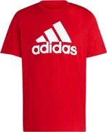 Koszulki męskie - Koszulka męska adidas Essentials Single Jersey Big Logo czerwona IC9352-M - miniaturka - grafika 1