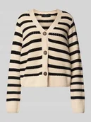 Swetry damskie - Kurtka z dzianiny o kroju regular fit z czystej bawełny model ‘Calla’ - miniaturka - grafika 1