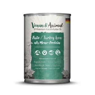 Venandi Animal Mono-Protein 6 x 400 g Indyk - Mokra karma dla kotów - miniaturka - grafika 1