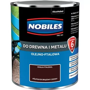 Emalia ftalowa Ftalonal Brązowy Ciemny półpołysk 0,7 l NOBILES - Emalie - miniaturka - grafika 1
