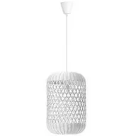 Lampy sufitowe - Luces Exclusivas Wisząca LAMPA skandynawska PALMAR LE42126 Luces Exclusivas ratanowa OPRAWA podużny ZWIS ekologiczny biały - miniaturka - grafika 1