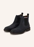 Botki damskie - Tommy Hilfiger Botki Chelsea blau - miniaturka - grafika 1