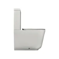 Kompakty WC - Kerasan Tribeca Toaleta WC kompaktowa 69x35 cm biała 511701 - miniaturka - grafika 1