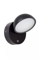Lampy ogrodowe - Kinkiet zewnętrzny ruchomy czarny z czujnikiem zmierzchu wbudowany LED 12W FINN Lucide - miniaturka - grafika 1