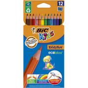 Kredki, ołówki, pastele i pisaki - Bic 12kolorów Kids Ecolutions kredki drewniane - miniaturka - grafika 1