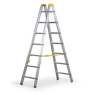 Drabiny - ALVE Aluminiowa drabina FORTE, 2 x 7 szczebli, wysokość 2,02 m 558021 - miniaturka - grafika 1