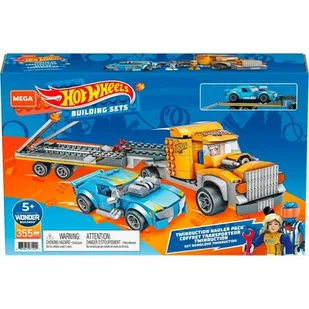 Mattel MBL HW TRANSPORTER Z POJAZDEM TWINDUC GYG66 PUD4 GYG66 484495 GYG66 - Samochody i pojazdy dla dzieci - miniaturka - grafika 1