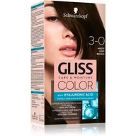 Farby do włosów i szampony koloryzujące - Schwarzkopf Gliss Color Krem koloryzujący nr 3-0 Głęboki Brąz 1op. SO_111658 - miniaturka - grafika 1