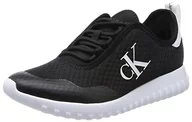 Sneakersy damskie - Calvin Klein Jeans Damskie sneakersy SPOR Run EVA Slipon Over MESH WN, czarne, 4 UK, Czarny - miniaturka - grafika 1