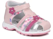 Buty dla dziewczynek - Sandały dziecięce Wojtyłko 23731 wkładka skóra-25 - miniaturka - grafika 1