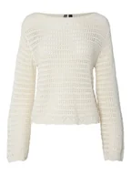 Swetry damskie - Pieces Sweter "Fallon" w kolorze kremowym - miniaturka - grafika 1