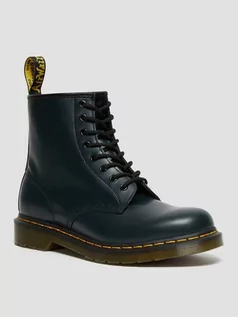 Botki damskie - Dr. Martens Skórzane botki w kolorze granatowym - grafika 1