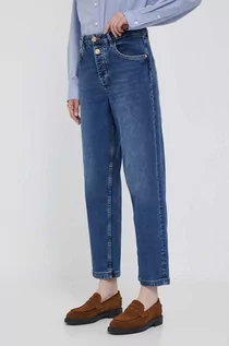 Spodnie damskie - Mos Mosh jeansy damskie high waist - grafika 1