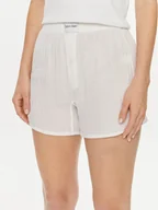 Piżamy damskie - Calvin Klein Underwear Szorty piżamowe 000QS7139E Biały - miniaturka - grafika 1