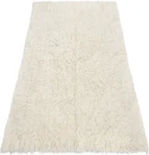 Narzuty - FLOKATI WEŁNIANE - Narzuta, Pled biały 200x300 cm - miniaturka - grafika 1