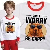 Piżamy dla dziewczynek - Piżama dziecięca Kapibara Nie Martw Się Bądź Kapibarą 86/92 - VoloDonum - miniaturka - grafika 1