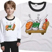 Piżamy dla dziewczynek - Piżama dziecięca Śpiące Sushi Nigiri 110/116 - VoloDonum - miniaturka - grafika 1