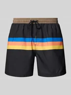 Kąpielówki męskie - Spodenki kąpielowe z elastycznym pasem - miniaturka - grafika 1