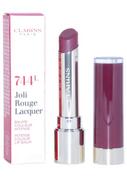 Balsamy do ust - Clarins Joli Rouge Lacquer Intense Colour Lip Balm 3g, Lakier (balsam) do ust 744L plum - miniaturka - grafika 1