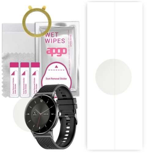 1x folia hydrożelowa MATOWA do Kumi GW1 - apgo Smartwatch Hydrogel MATTE Protection Ochrona na ekran smartwatcha