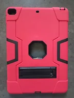 Etui do tabletów - Etui Case do iPad 10,2 2019/2020/2021 Pancerne Czerwone z czarnym - miniaturka - grafika 1