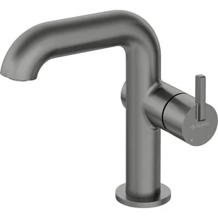 Deante SILIA Bateria umywalkowa z prostokątną wylewką Titanium BQS_D24M - Baterie umywalkowe - miniaturka - grafika 1